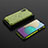 Silicone Transparent Frame Case Cover 360 Degrees AM1 for Samsung Galaxy M02 Green