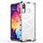 Silicone Transparent Frame Case Cover 360 Degrees AM1 for Samsung Galaxy M10S