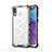 Silicone Transparent Frame Case Cover 360 Degrees AM1 for Samsung Galaxy M20