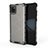 Silicone Transparent Frame Case Cover 360 Degrees AM1 for Samsung Galaxy Note 10 Lite Black