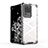 Silicone Transparent Frame Case Cover 360 Degrees AM1 for Samsung Galaxy S20 Ultra