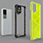 Silicone Transparent Frame Case Cover 360 Degrees AM1 for Vivo iQOO 7 5G