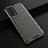 Silicone Transparent Frame Case Cover 360 Degrees AM1 for Vivo iQOO 7 India 5G Black