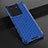 Silicone Transparent Frame Case Cover 360 Degrees AM1 for Vivo iQOO Neo6 5G Blue