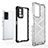 Silicone Transparent Frame Case Cover 360 Degrees AM1 for Vivo iQOO Z5 5G