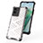 Silicone Transparent Frame Case Cover 360 Degrees AM1 for Vivo T2x 5G