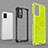 Silicone Transparent Frame Case Cover 360 Degrees AM1 for Vivo V21 5G