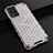 Silicone Transparent Frame Case Cover 360 Degrees AM1 for Vivo V21 5G