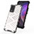 Silicone Transparent Frame Case Cover 360 Degrees AM1 for Vivo V21 5G