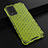 Silicone Transparent Frame Case Cover 360 Degrees AM1 for Vivo V21 5G Green