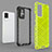 Silicone Transparent Frame Case Cover 360 Degrees AM1 for Vivo V21e 4G