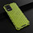 Silicone Transparent Frame Case Cover 360 Degrees AM1 for Vivo V21e 4G Green