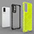 Silicone Transparent Frame Case Cover 360 Degrees AM1 for Vivo V21e 5G