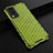 Silicone Transparent Frame Case Cover 360 Degrees AM1 for Vivo V21e 5G Green