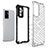 Silicone Transparent Frame Case Cover 360 Degrees AM1 for Vivo V23e