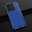 Silicone Transparent Frame Case Cover 360 Degrees AM1 for Vivo V25 Pro 5G Blue