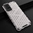 Silicone Transparent Frame Case Cover 360 Degrees AM1 for Vivo X60 Pro 5G White