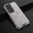 Silicone Transparent Frame Case Cover 360 Degrees AM1 for Vivo X60 Pro+ Plus 5G White