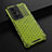 Silicone Transparent Frame Case Cover 360 Degrees AM1 for Vivo X70 Pro+ Plus 5G Green