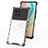 Silicone Transparent Frame Case Cover 360 Degrees AM1 for Vivo X80 5G