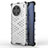 Silicone Transparent Frame Case Cover 360 Degrees AM1 for Vivo X90 Pro 5G White