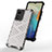 Silicone Transparent Frame Case Cover 360 Degrees AM1 for Vivo Y02S