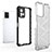 Silicone Transparent Frame Case Cover 360 Degrees AM1 for Vivo Y21a