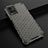 Silicone Transparent Frame Case Cover 360 Degrees AM1 for Vivo Y21a Black