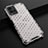 Silicone Transparent Frame Case Cover 360 Degrees AM1 for Vivo Y21a White