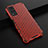 Silicone Transparent Frame Case Cover 360 Degrees AM1 for Vivo Y31 (2021) Red