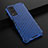 Silicone Transparent Frame Case Cover 360 Degrees AM1 for Vivo Y51A Blue