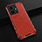 Silicone Transparent Frame Case Cover 360 Degrees AM1 for Vivo Y55 4G Red