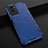 Silicone Transparent Frame Case Cover 360 Degrees AM1 for Vivo Y55s (2021) Blue