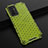 Silicone Transparent Frame Case Cover 360 Degrees AM1 for Vivo Y75 4G Green