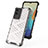 Silicone Transparent Frame Case Cover 360 Degrees AM1 for Vivo Y76s 5G