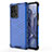 Silicone Transparent Frame Case Cover 360 Degrees AM1 for Xiaomi Mi 11T Pro 5G Blue