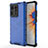 Silicone Transparent Frame Case Cover 360 Degrees AM1 for Xiaomi Mi Mix 4 5G Blue