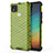 Silicone Transparent Frame Case Cover 360 Degrees AM1 for Xiaomi POCO C31 Green