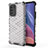 Silicone Transparent Frame Case Cover 360 Degrees AM1 for Xiaomi Poco F3 5G White
