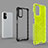 Silicone Transparent Frame Case Cover 360 Degrees AM1 for Xiaomi POCO M3 Pro 5G