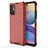 Silicone Transparent Frame Case Cover 360 Degrees AM1 for Xiaomi POCO M3 Pro 5G Red