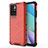 Silicone Transparent Frame Case Cover 360 Degrees AM1 for Xiaomi Redmi 10 (2022) Red