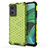 Silicone Transparent Frame Case Cover 360 Degrees AM1 for Xiaomi Redmi 10 5G Green