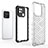 Silicone Transparent Frame Case Cover 360 Degrees AM1 for Xiaomi Redmi 10 Power