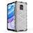 Silicone Transparent Frame Case Cover 360 Degrees AM1 for Xiaomi Redmi 10X 5G