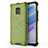 Silicone Transparent Frame Case Cover 360 Degrees AM1 for Xiaomi Redmi 10X 5G Green