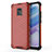 Silicone Transparent Frame Case Cover 360 Degrees AM1 for Xiaomi Redmi 10X 5G Red
