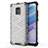 Silicone Transparent Frame Case Cover 360 Degrees AM1 for Xiaomi Redmi 10X Pro 5G White