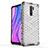 Silicone Transparent Frame Case Cover 360 Degrees AM1 for Xiaomi Redmi 9