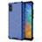 Silicone Transparent Frame Case Cover 360 Degrees AM1 for Xiaomi Redmi 9AT Blue